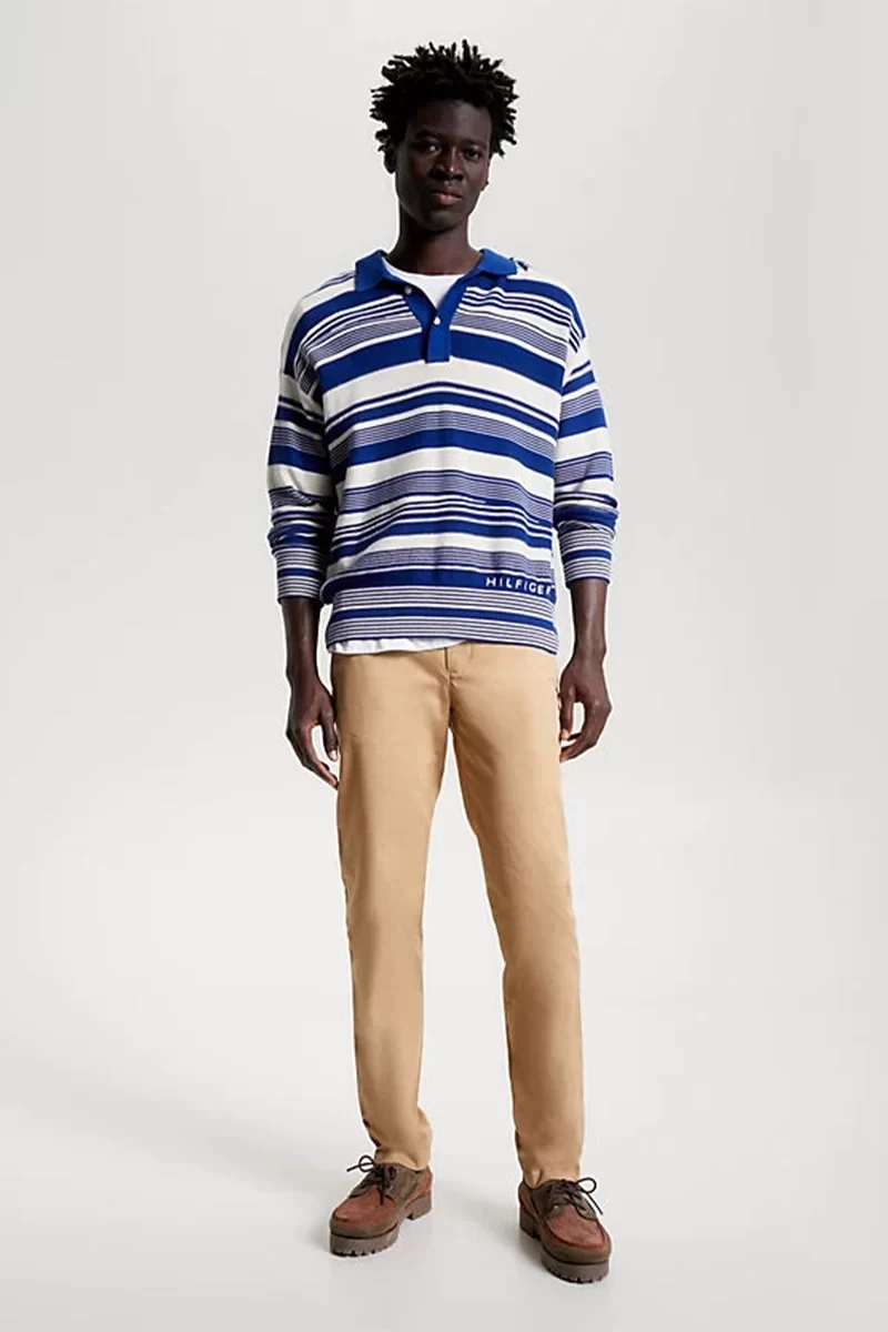 Tommy Hilfiger Erkek Slim Fit Bej Pantolon
