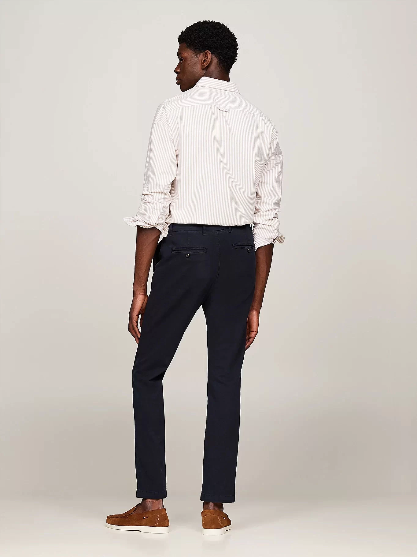 tommy hılfıger Erkek Lacivert Chino Slim Fit Pantolon