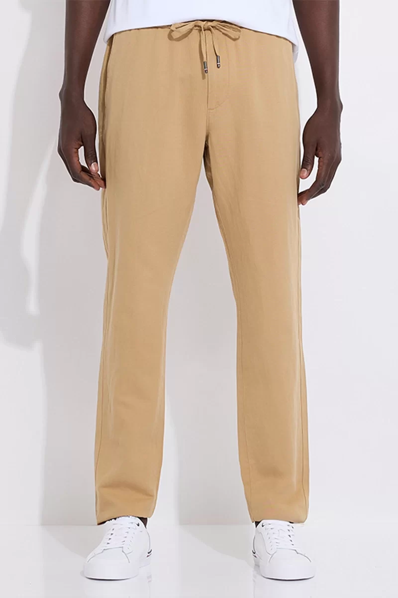 Tommy Hilfiger Harlem İpli Bel Chino Bej Pantolon