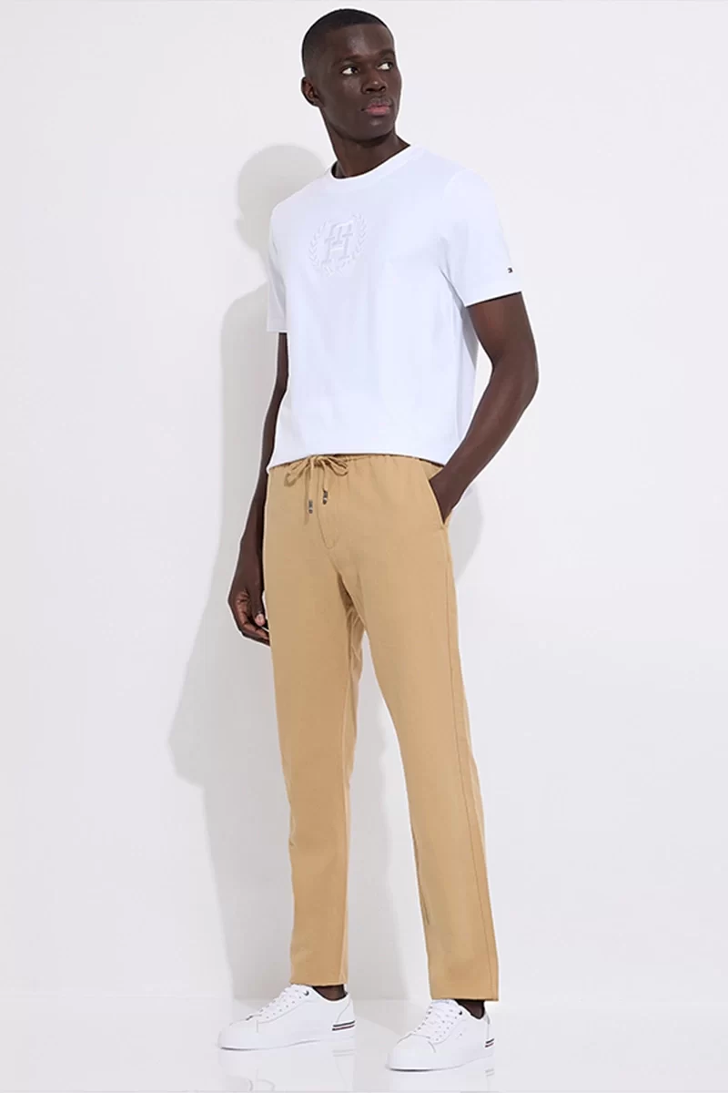 Tommy Hilfiger Harlem İpli Bel Chino Bej Pantolon