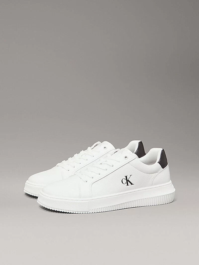 Calvin Klein Kadın  Beyaz Ck Logolu Sneaker