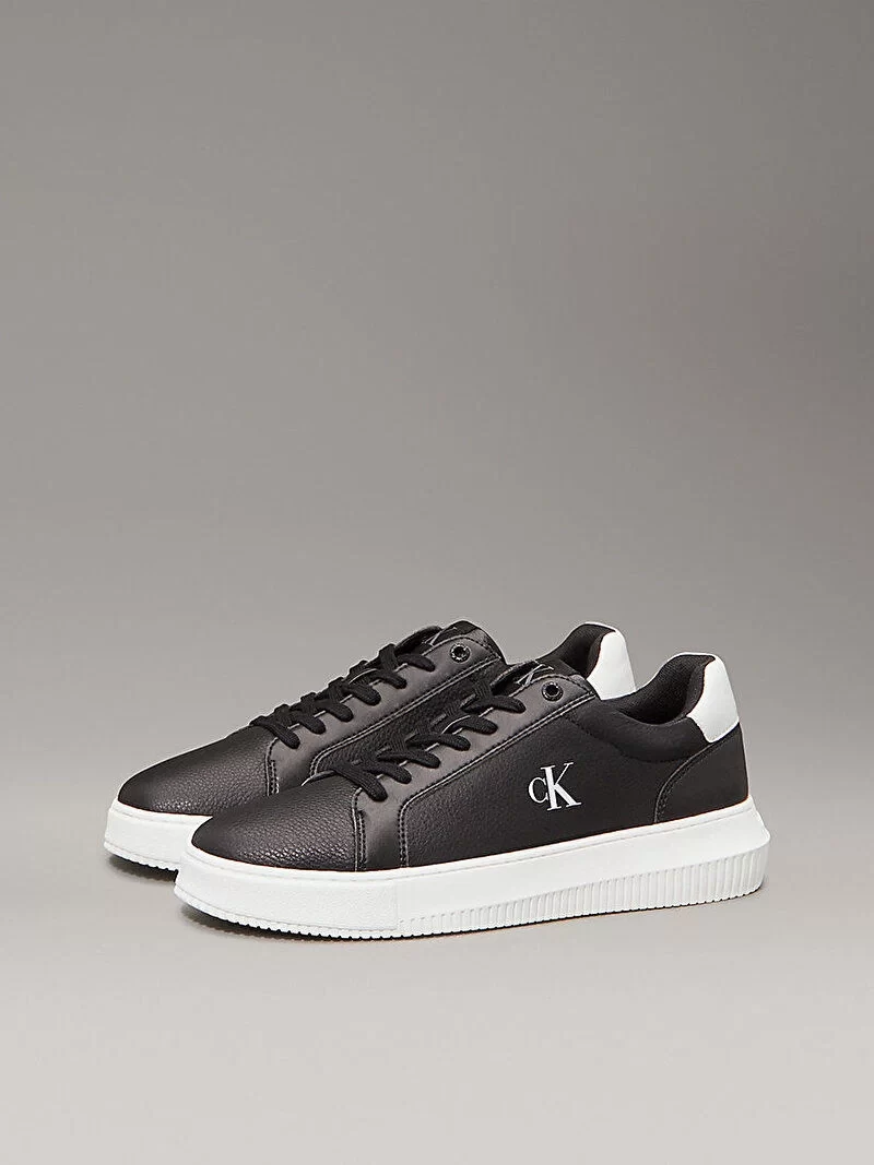 Calvin Klein  Erkek  Siyah   Ck Logo  Kabartma Sneaker