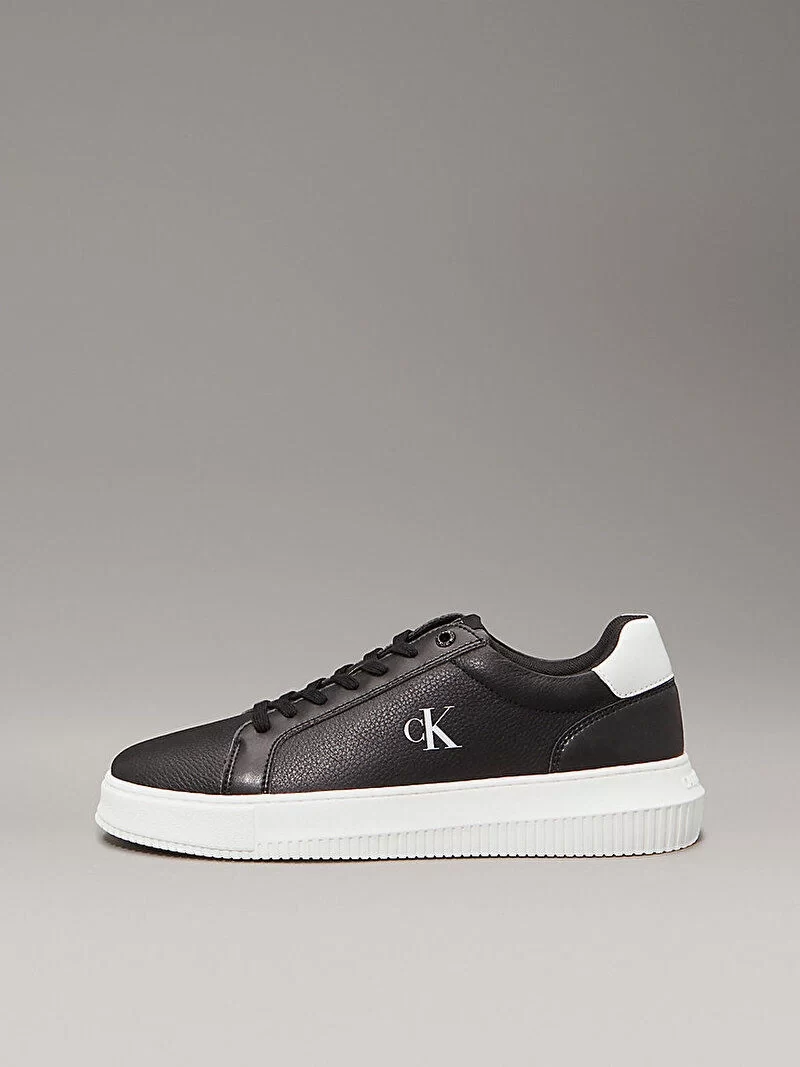 Calvin Klein  Erkek  Siyah   Ck Logo  Kabartma Sneaker