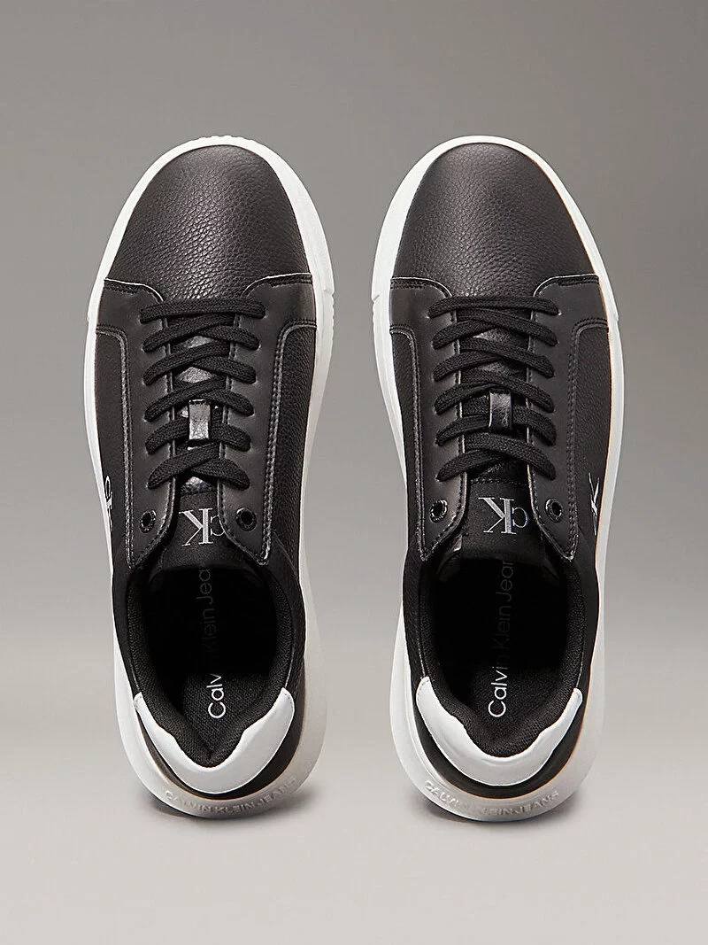 Calvin Klein  Erkek  Siyah   Ck Logo  Kabartma Sneaker