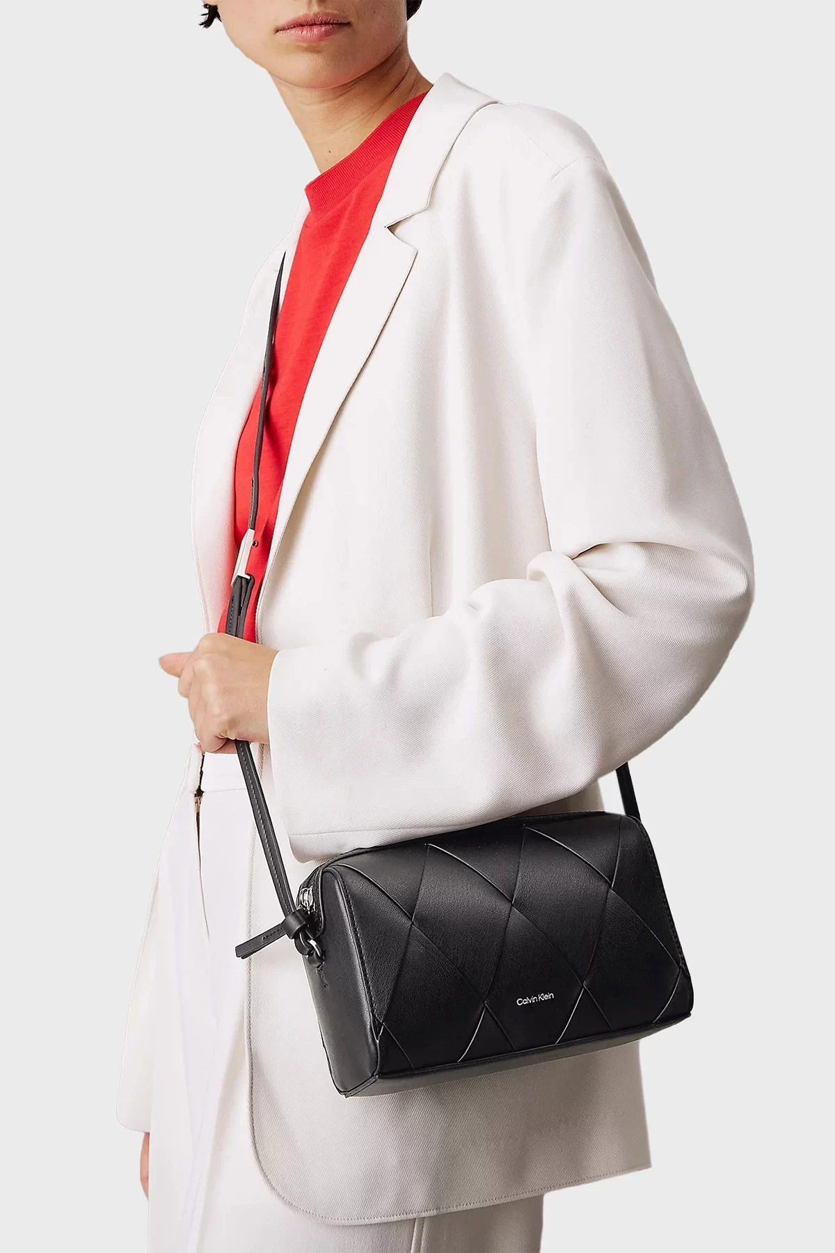CK WOVEN CAMERA BAG