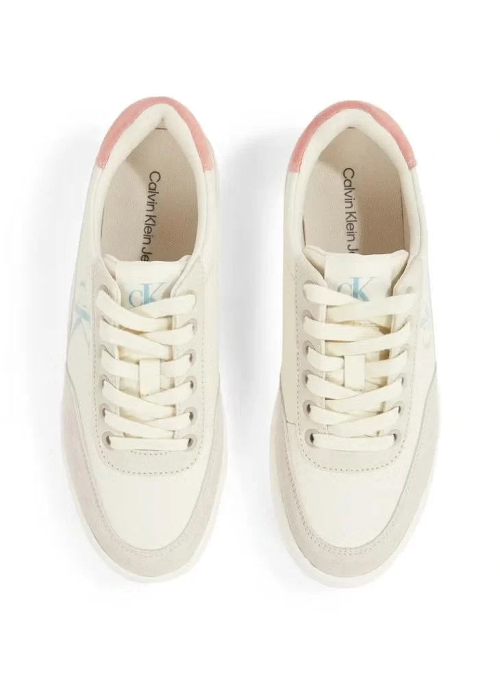 Calvin Klein  Kadın Mavi CK Logolu Pembe-Beyaz Sneaker