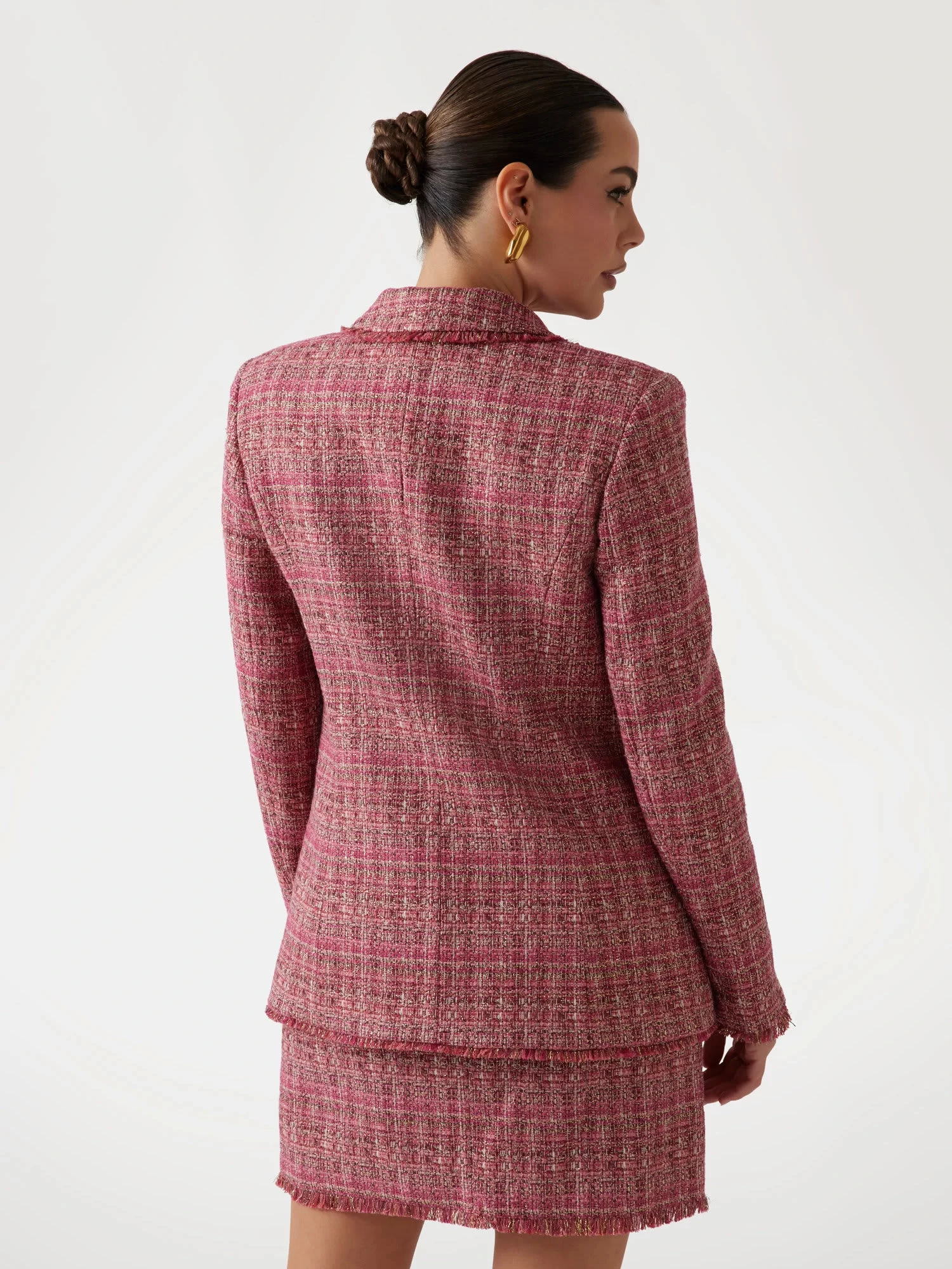 Guess Claudıa Double Breast Blazer Kadın Multicolor Blazer Ceket 5GGN157302A-F8NP