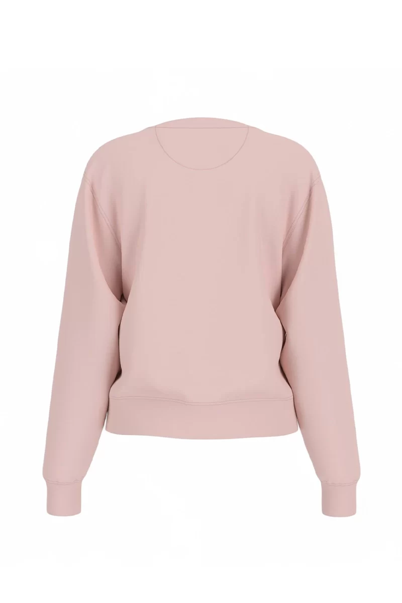 Guess Cn Python Trıangle Logo Flecee Kadın Pembe Sweatshirt W5RQ09K8802-A61L