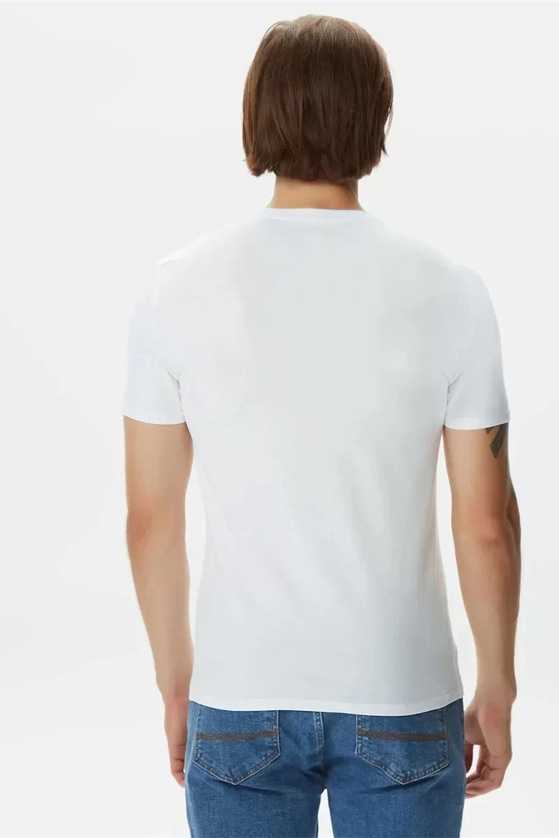 Guess Cn Ss Core Tee Str Erkek Beyaz T-Shirt M2YI24J1314-G011