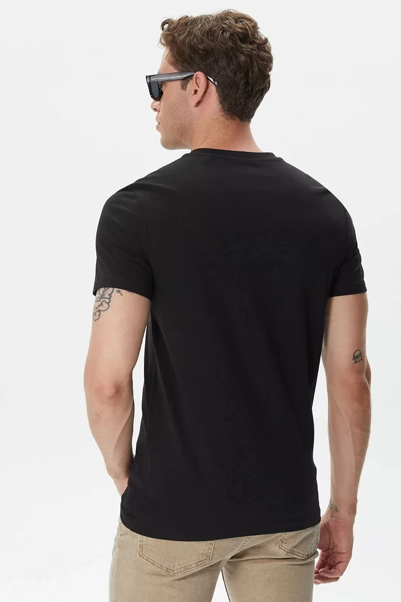 Guess Cn Ss Orıgınal Logo Tee Erkek Siyah T-Shirt M2YI71I3Z14-JBLK