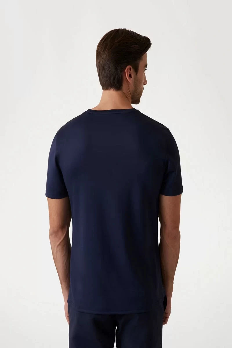 Guess Erkek Lacivert T-Shirt