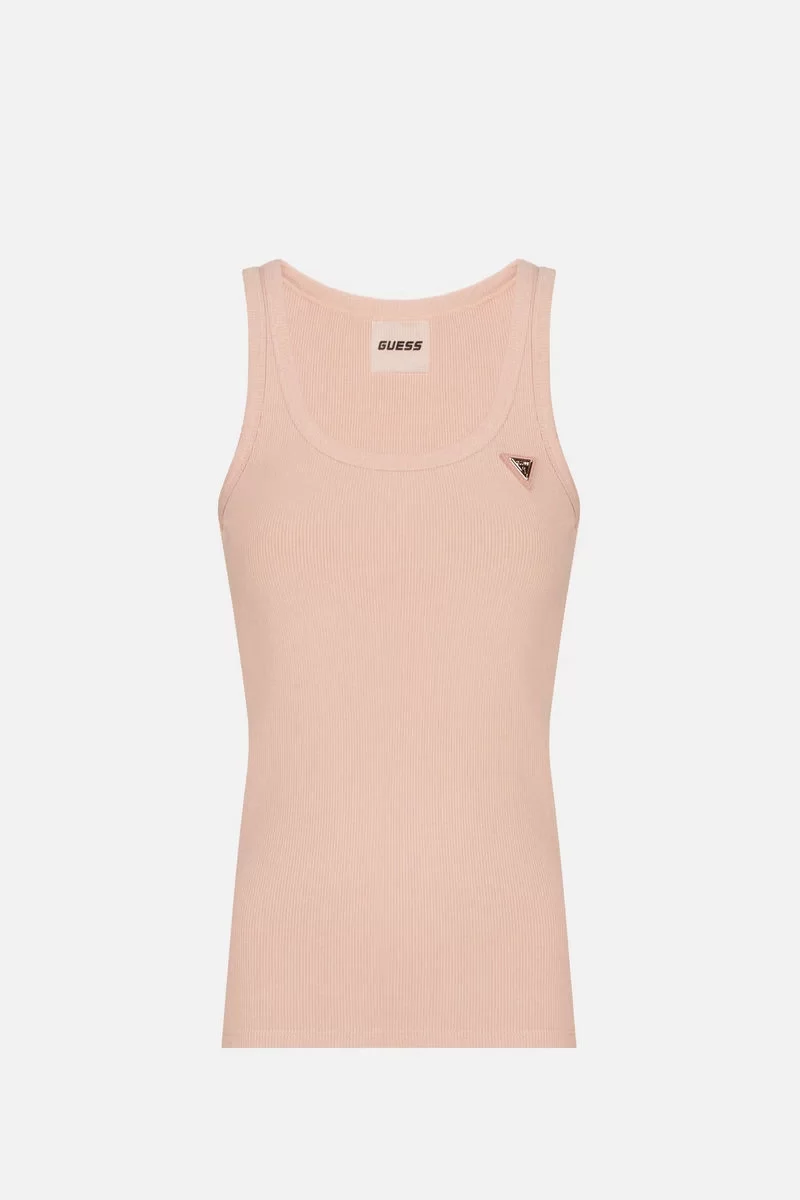 Guess Colette Rıb Tank Kadın Pembe Atlet V4YP06K8RT2-G6M1