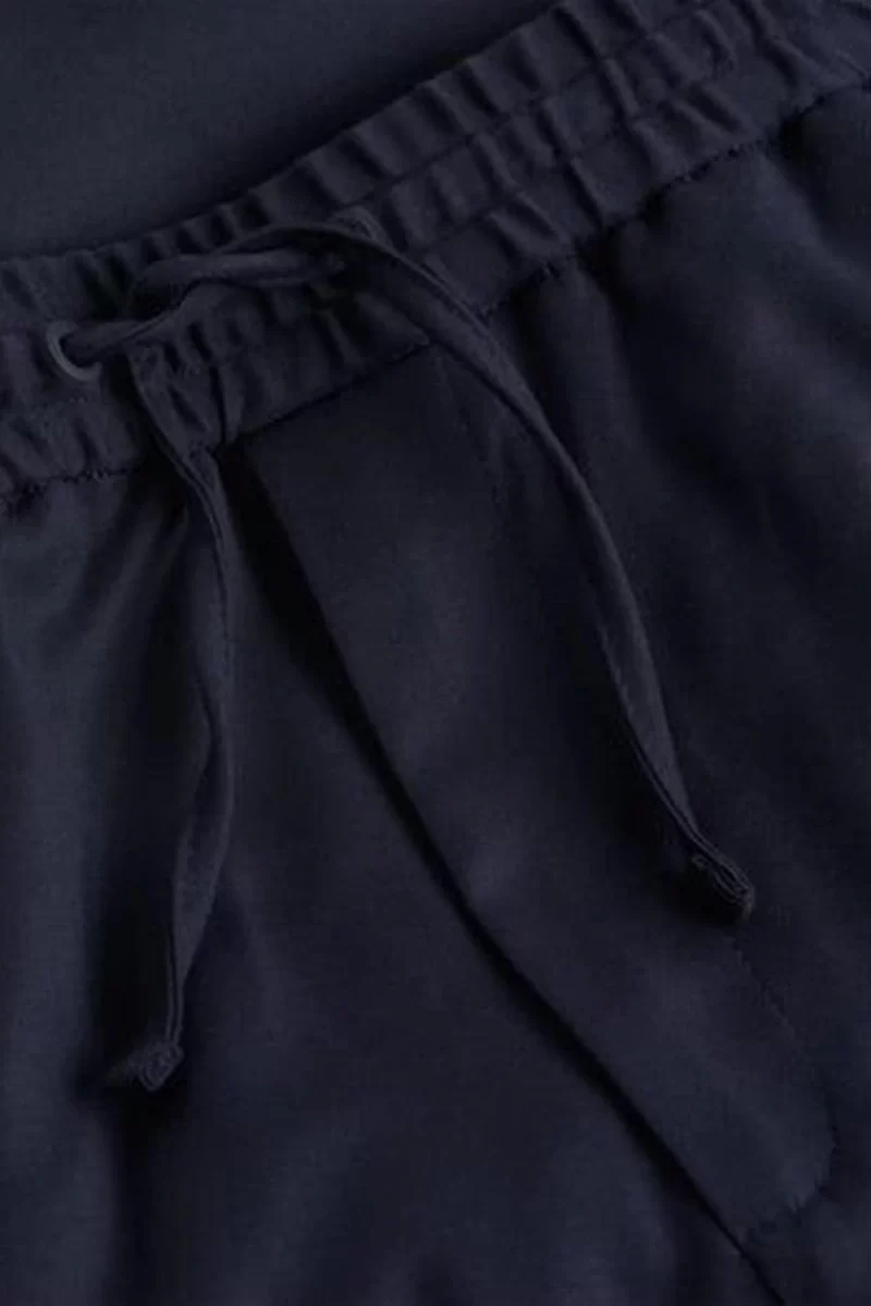 Calvin Klein Erkek Lacivert İp Bağlamalı Jogger Pantolon