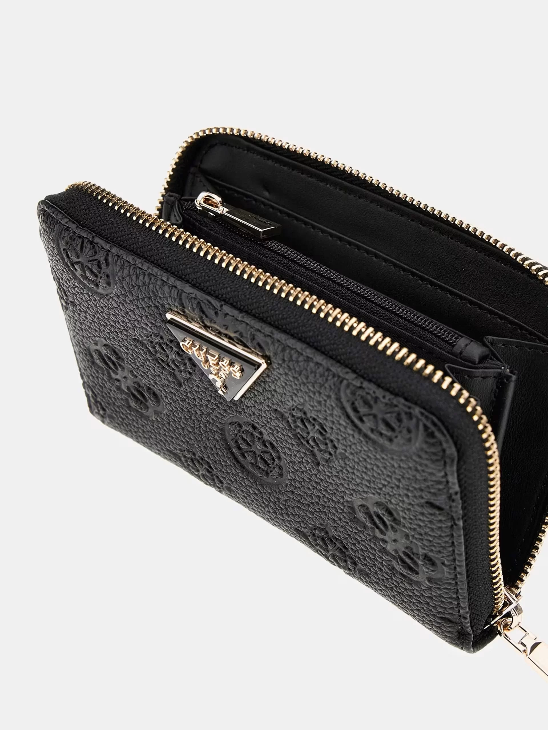 Guess Cresıdıa Slg Medıum Zıp Around Kadın Siyah Cüzdan SWPG9349140-BLA