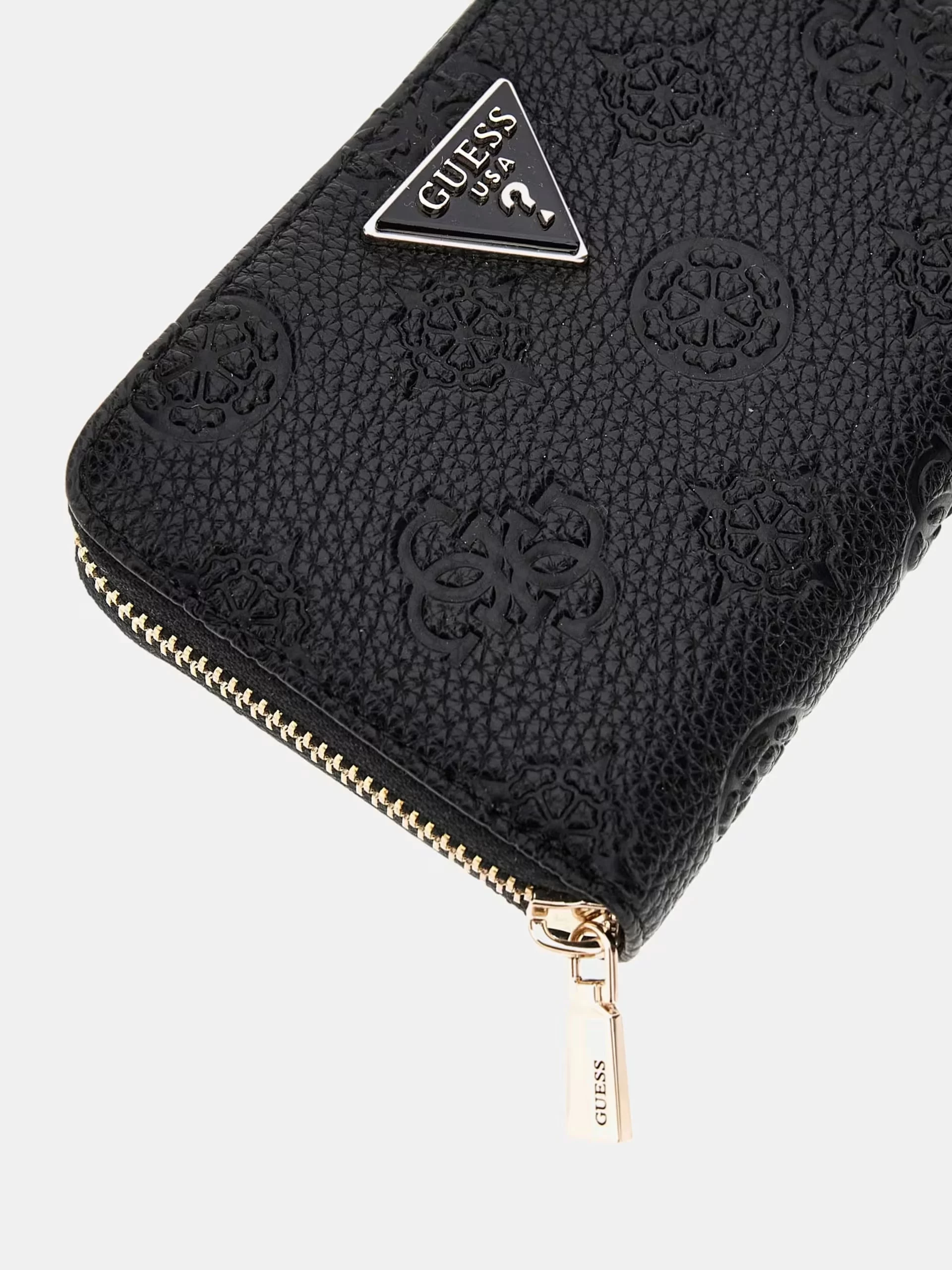 Guess Cresıdıa Slg Medıum Zıp Around Kadın Siyah Cüzdan SWPG9349140-BLA