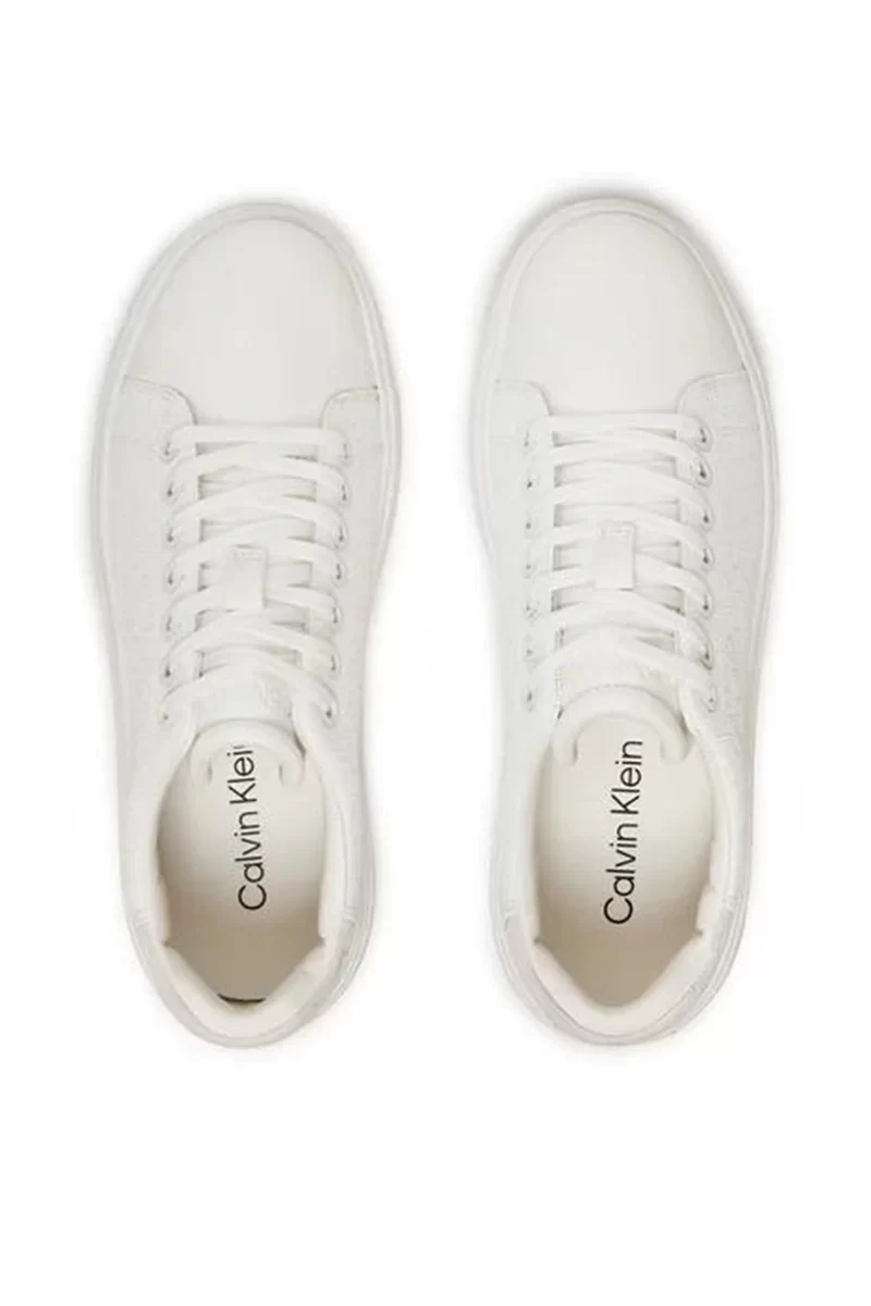 Calvin Klein CK Logolu Kadın Beyaz Sneaker