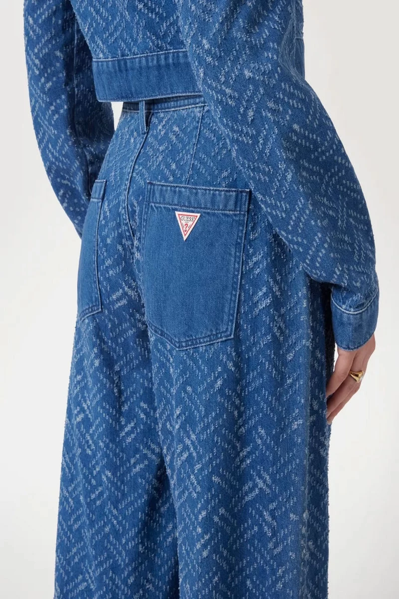 Guess Dakota Patch Kadın Mavi Jeans W5RA1TD5LE1-TKLS