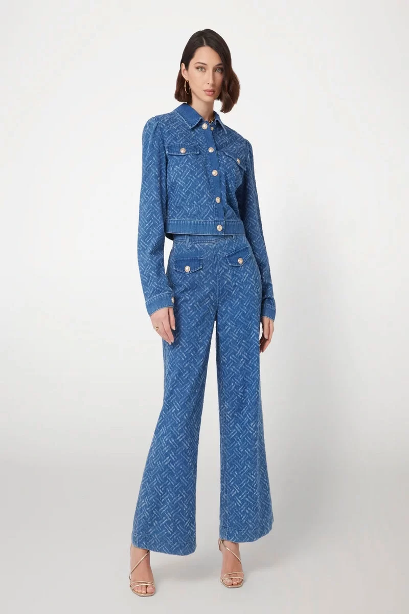Guess Dakota Patch Kadın Mavi Jeans W5RA1TD5LE1-TKLS