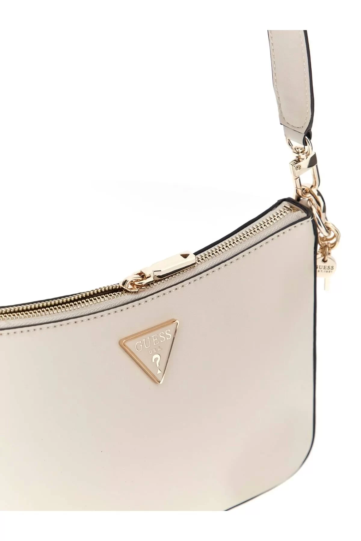Guess Daryna Top Zıp Shoulder Bag Kadın Ekru Çapraz Çanta HWVG9493180-BON