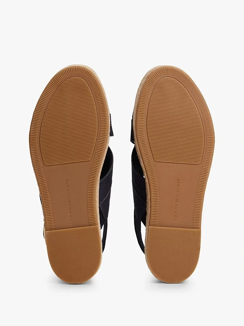 Tommy Hilfiger Kadın Denim Platform Espadril Sandalet
