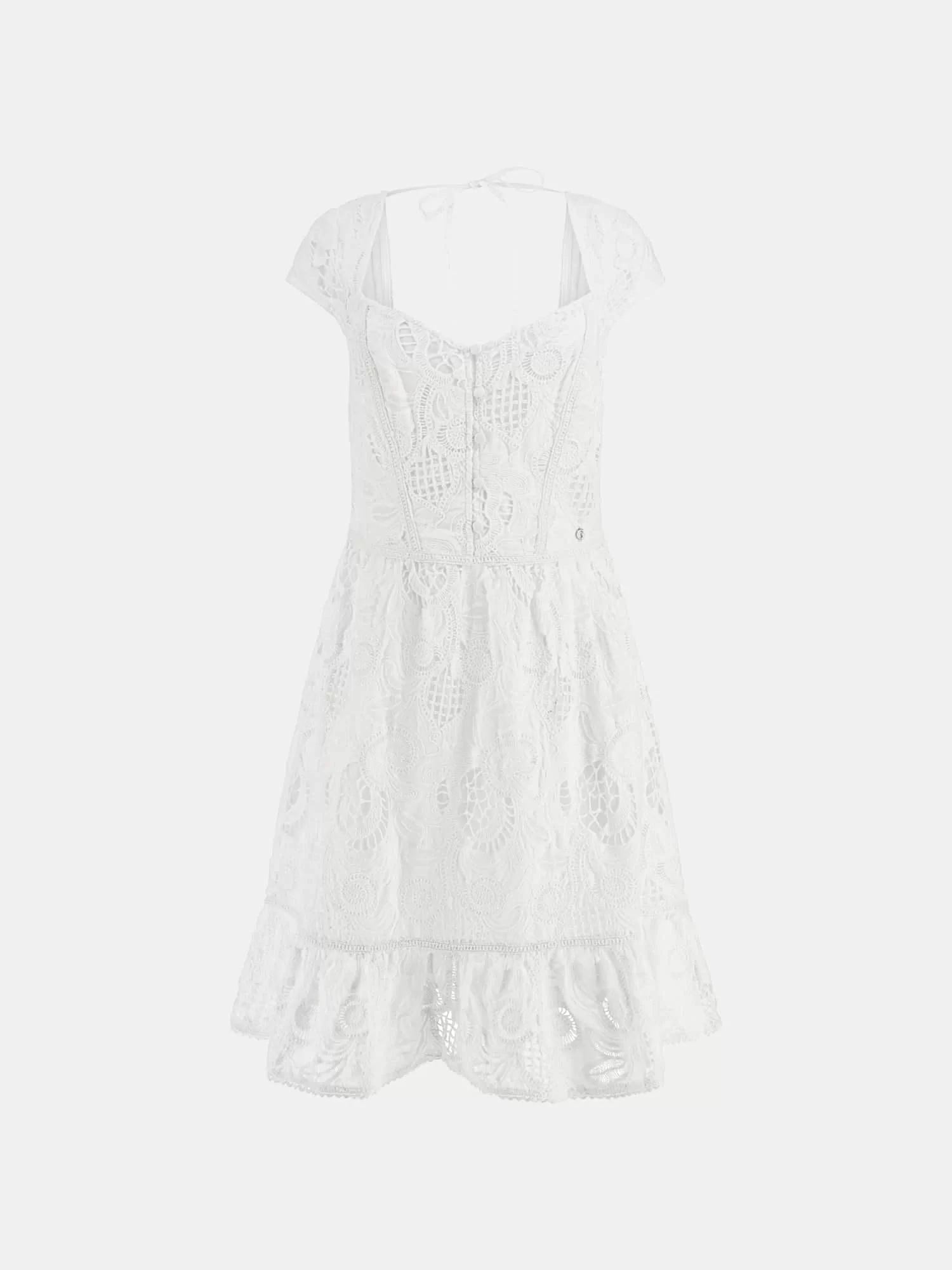 Guess Domıtılla Embro Dress Kadın Beyaz Elbise W5GK50WH521-G011