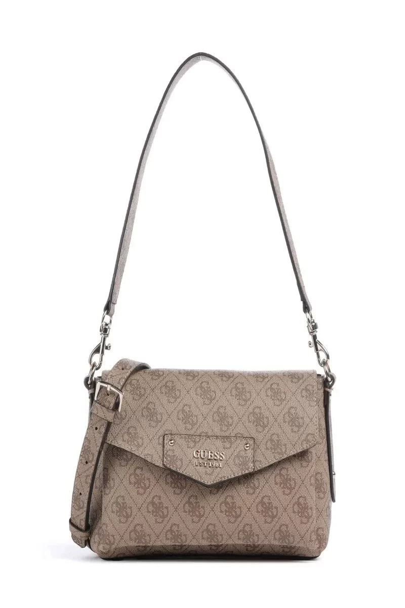Guess Kadın Kahverengi Eco Brenton Omuz Çantası
