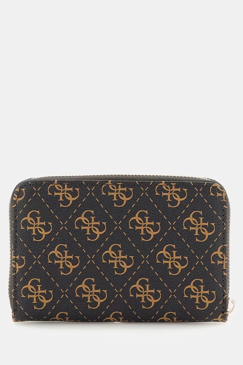 Guess Eco Erıca Slg Med Zıp Around Kadın Kahverengi Cüzdan SWQG9510140-BNL