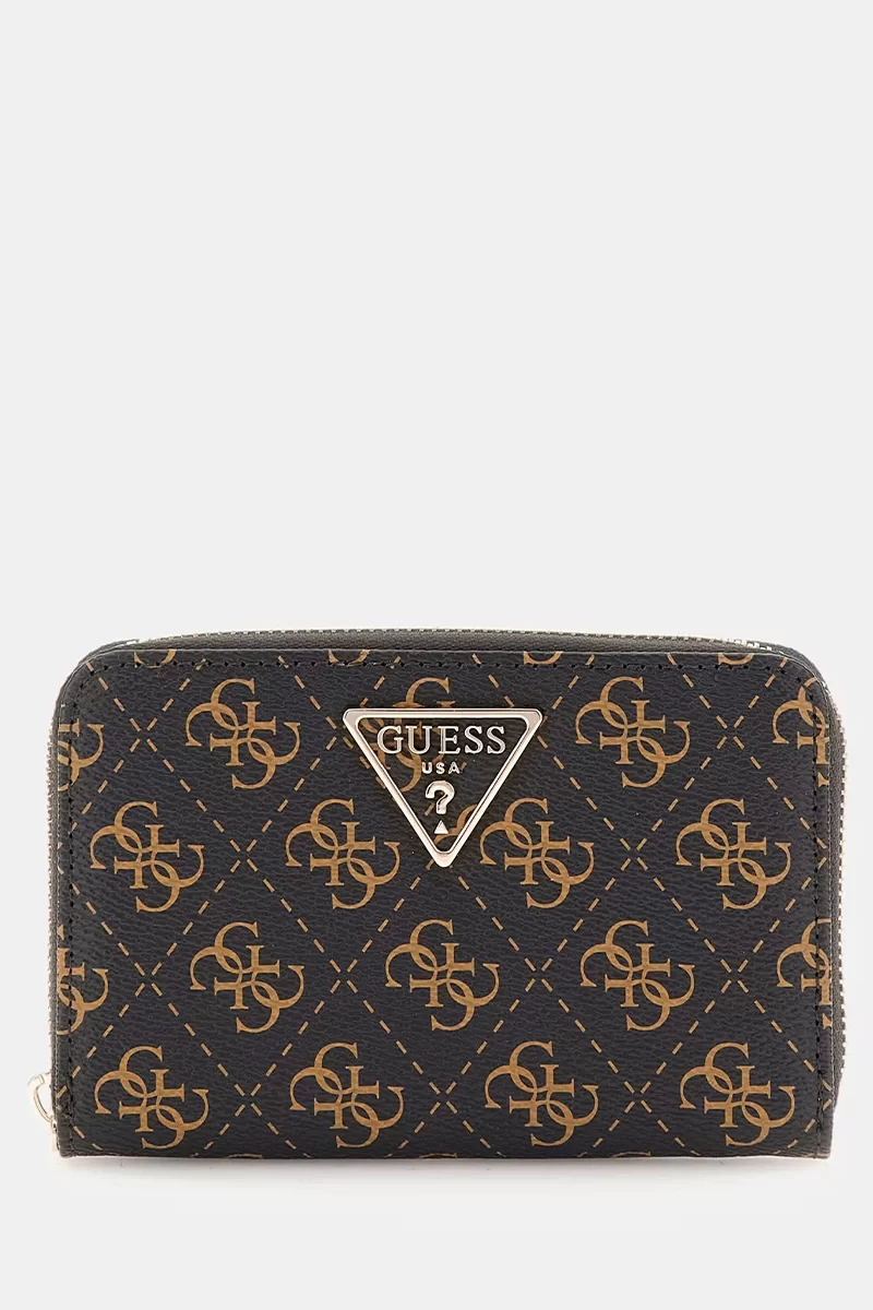 Guess Eco Erıca Slg Med Zıp Around Kadın Kahverengi Cüzdan SWQG9510140-BNL