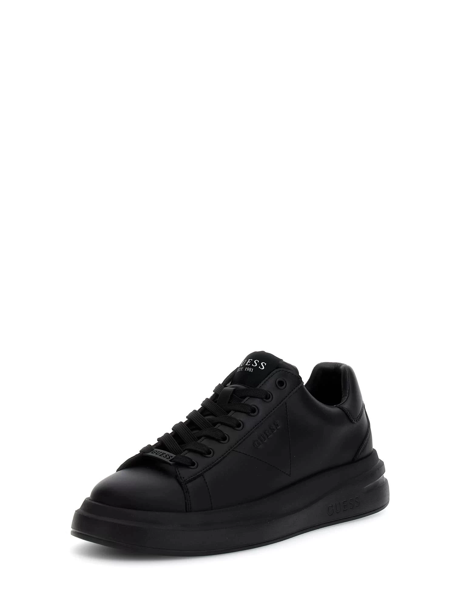 Guess Elba Erkek Siyah Sneaker FMJLBALEA12-BLACK