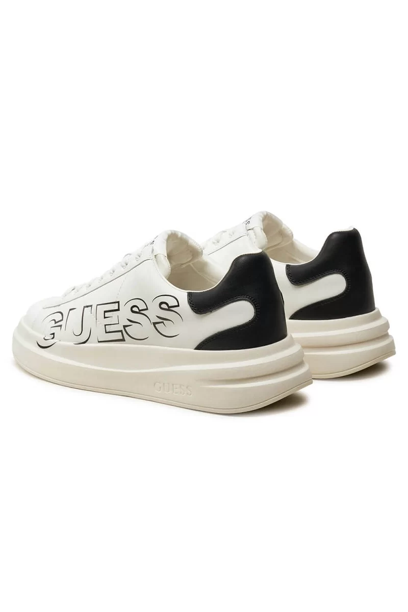 Guess Elba Erkek Siyah/Beyaz Sneaker FMPELBSUE12-WHIBK