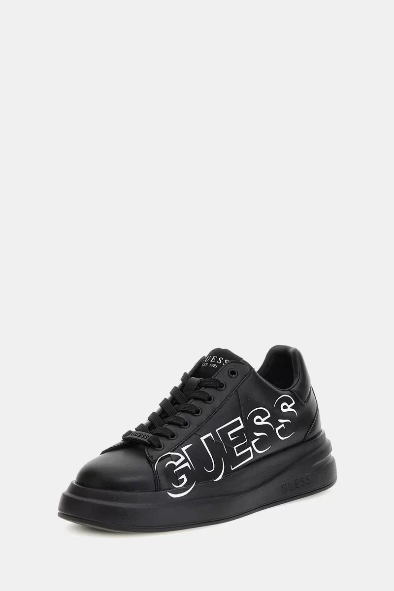 Guess Elba Erkek Siyah/Beyaz Sneaker FMPELBFAB12-BLAWH