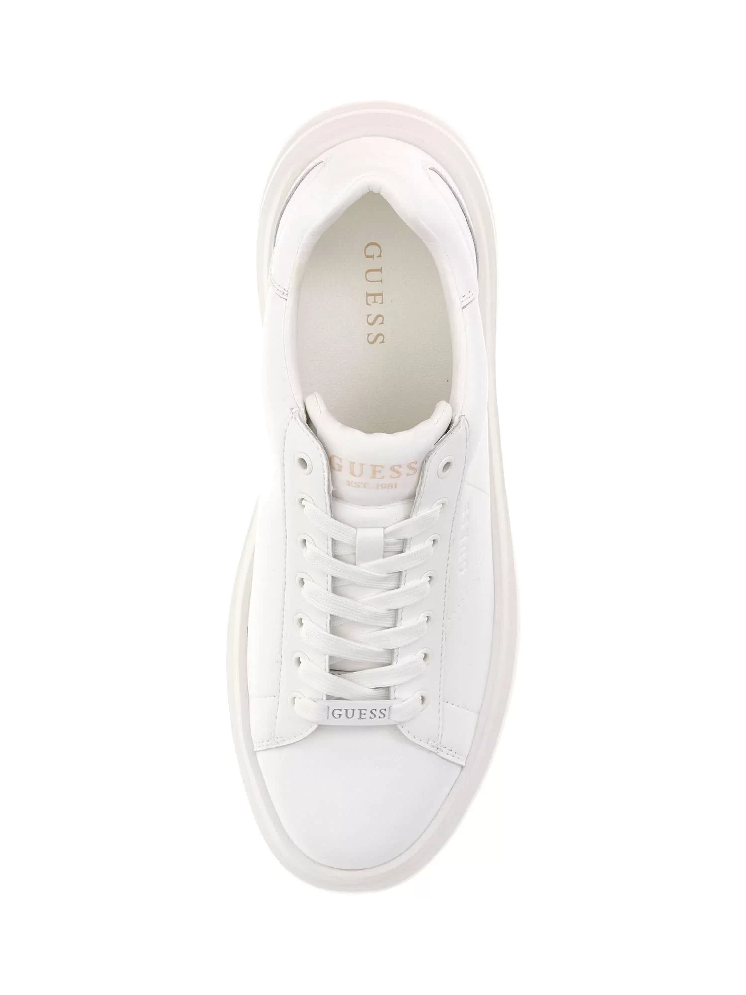 Guess Elba Erkek Beyaz Sneaker FMJLBALEA12-WHITE