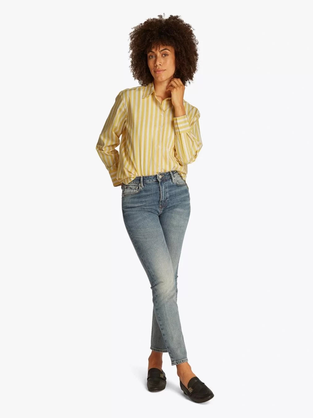 Tommy Hilfiger Kadın Rahat Kesim Poplin Gömlek