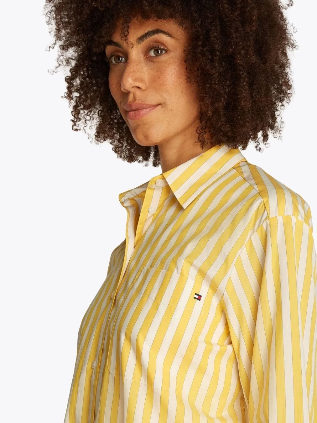 Tommy Hilfiger Kadın Rahat Kesim Poplin Gömlek