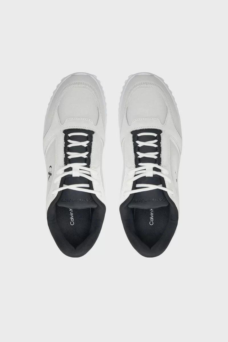 Calvin Klein Erkek Siyah CK Logolu Siyah-Beyaz Erkek Sneaker