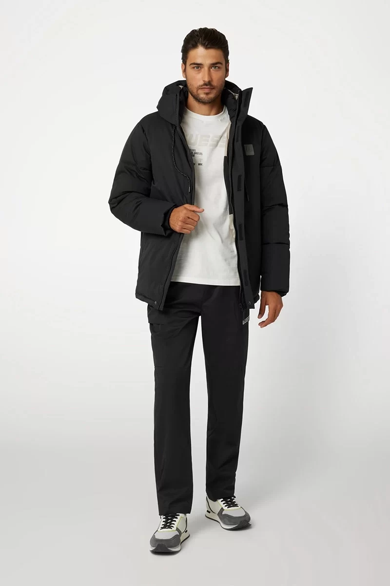 Guess Fawarıs Padded Jacket Erkek Siyah Mont Z4BL05WGFP0-H97B