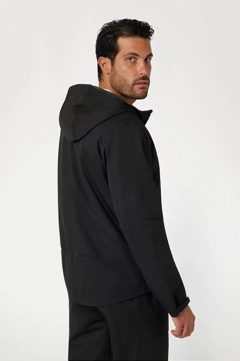 Guess Fawarıs Wınd Jacket Erkek Siyah Ceket Z4BL06WGFP0-H97B