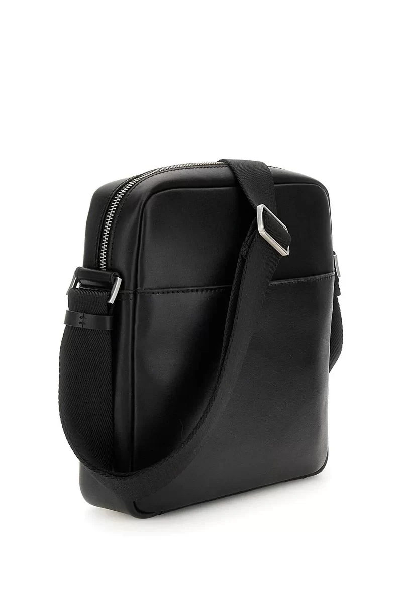 Guess Fırenze Top Zıp Crossbody Erkek Siyah Omuz Çantası HMFISEP4459-BLA