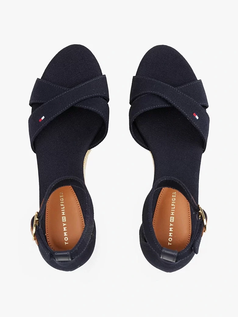 Tommy Hilfiger Kadın Lacivert Askılı Espadril Sandalet