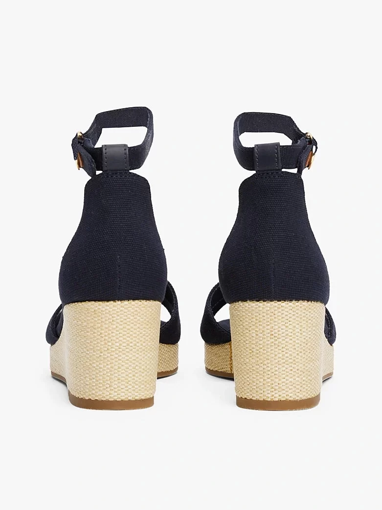 Tommy Hilfiger Kadın Lacivert Askılı Espadril Sandalet