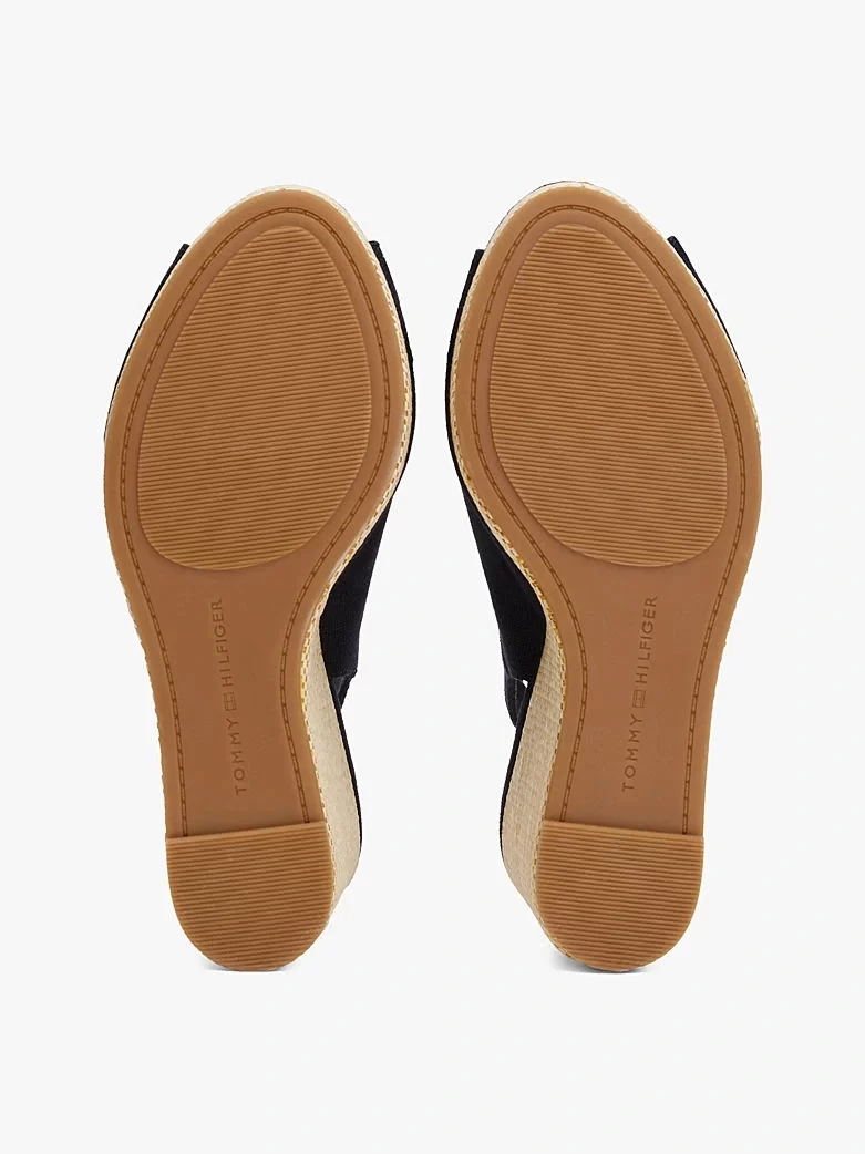 Tommy Hilfiger Kadın Bej Yüksek Topuk Espadril Sandalet