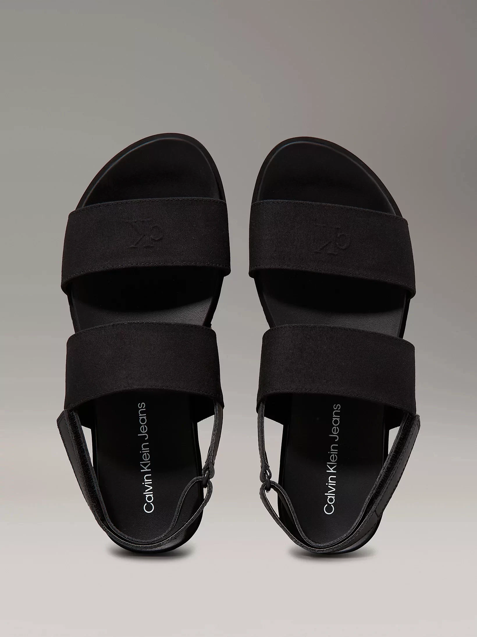 Calvin Klein Kadın Siyah Platform Logolu Sandalet