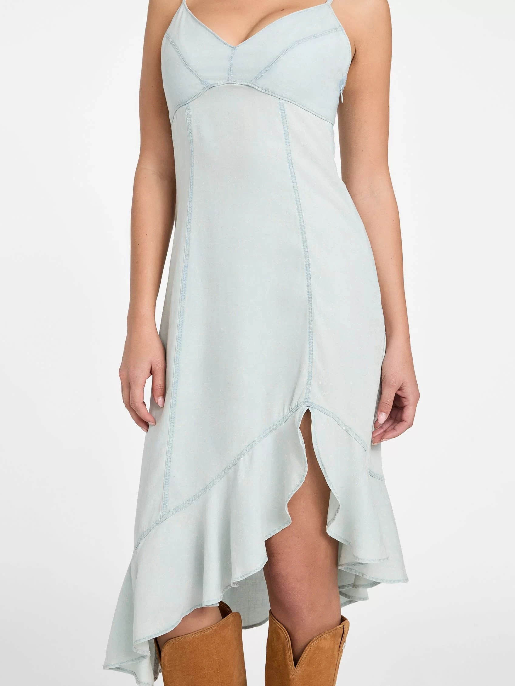 Guess Francısca Dress Kadın Mavi Elbise W5GK44D5N81-TCPA