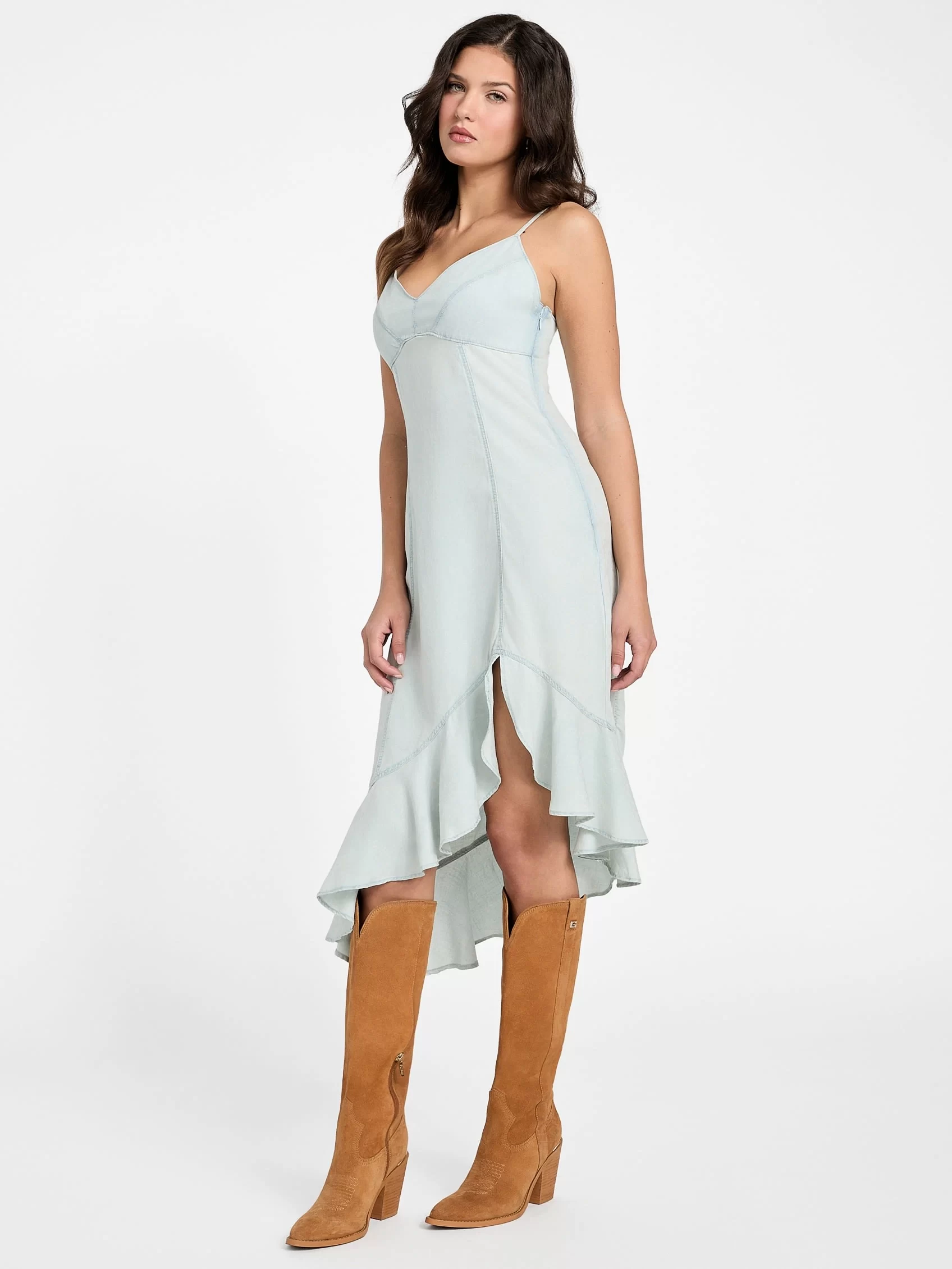Guess Francısca Dress Kadın Mavi Elbise W5GK44D5N81-TCPA