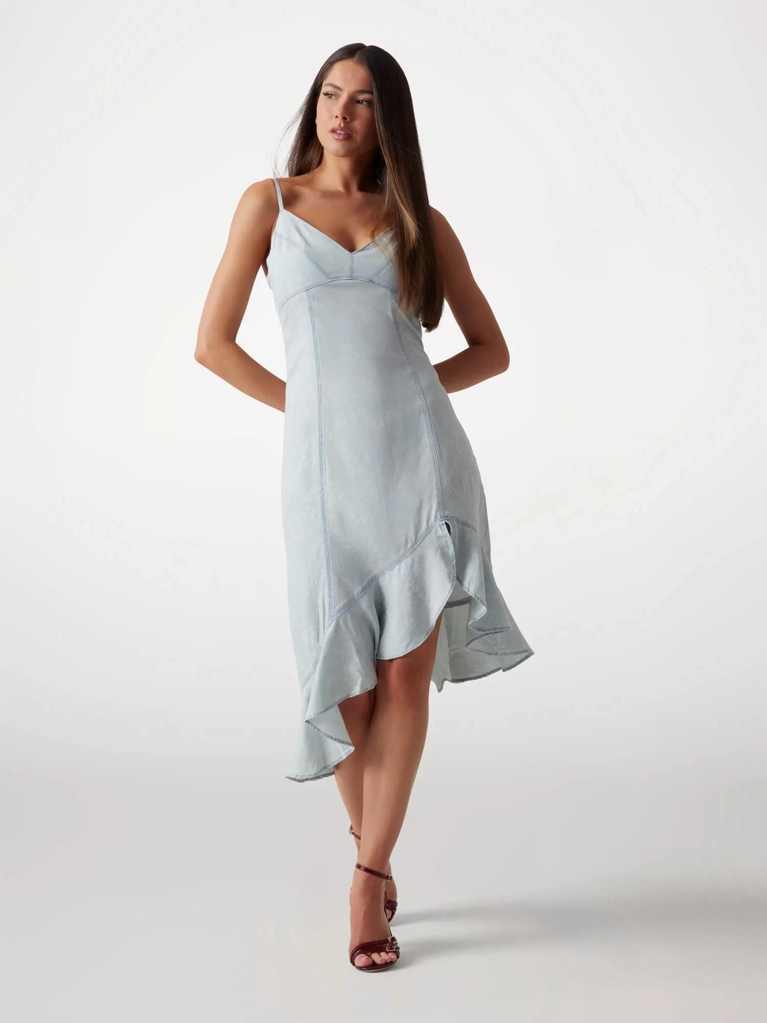 Guess Francısca Dress Kadın Mavi Elbise W5GK44D5N81-TCPA