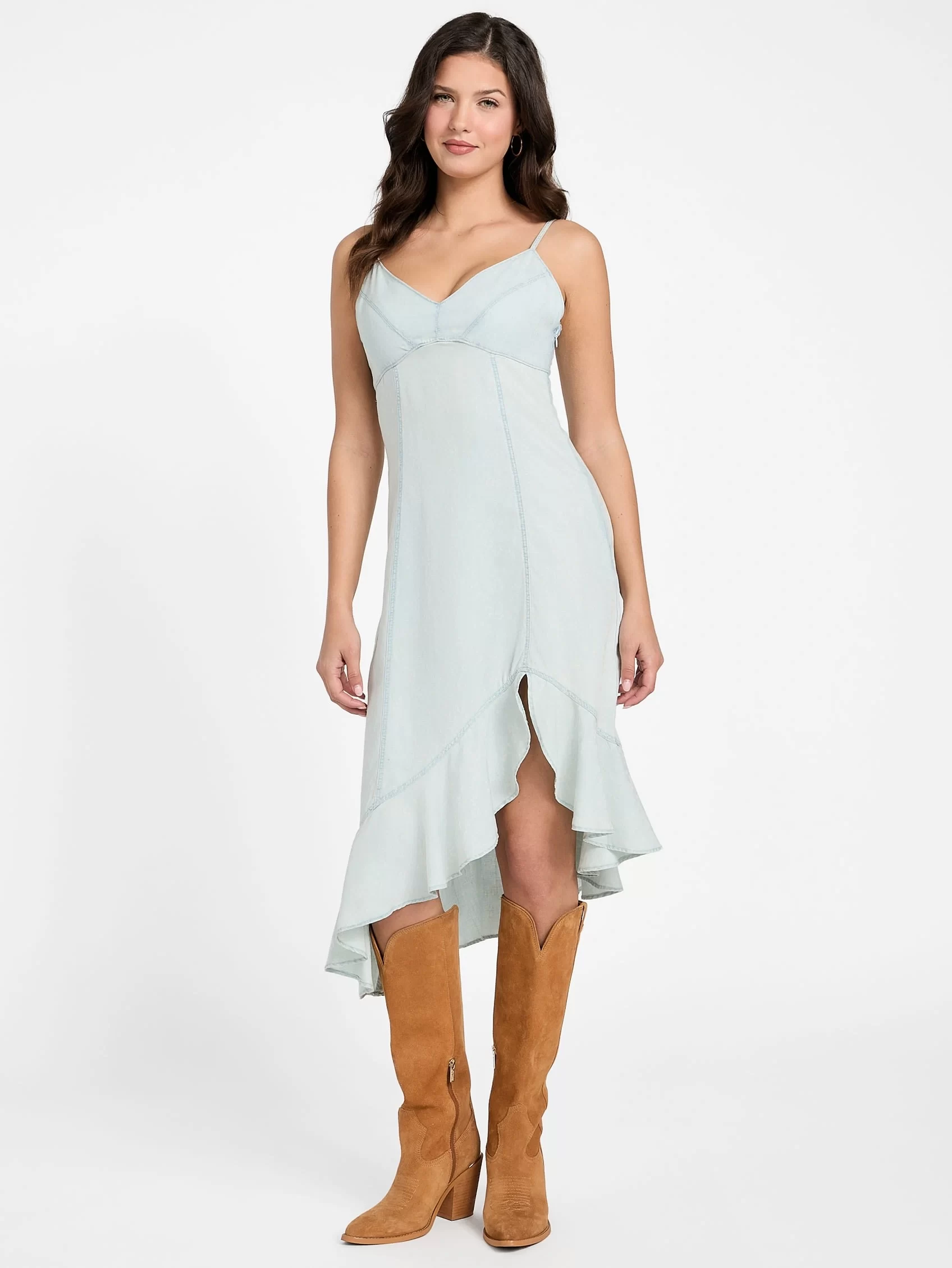 Guess Francısca Dress Kadın Mavi Elbise W5GK44D5N81-TCPA