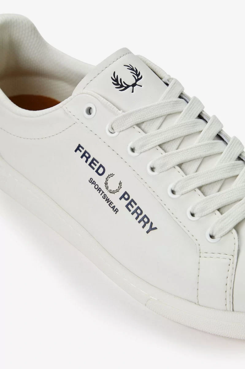 Fred Perry Erkek Beyaz Logo Detaylı Sneaker