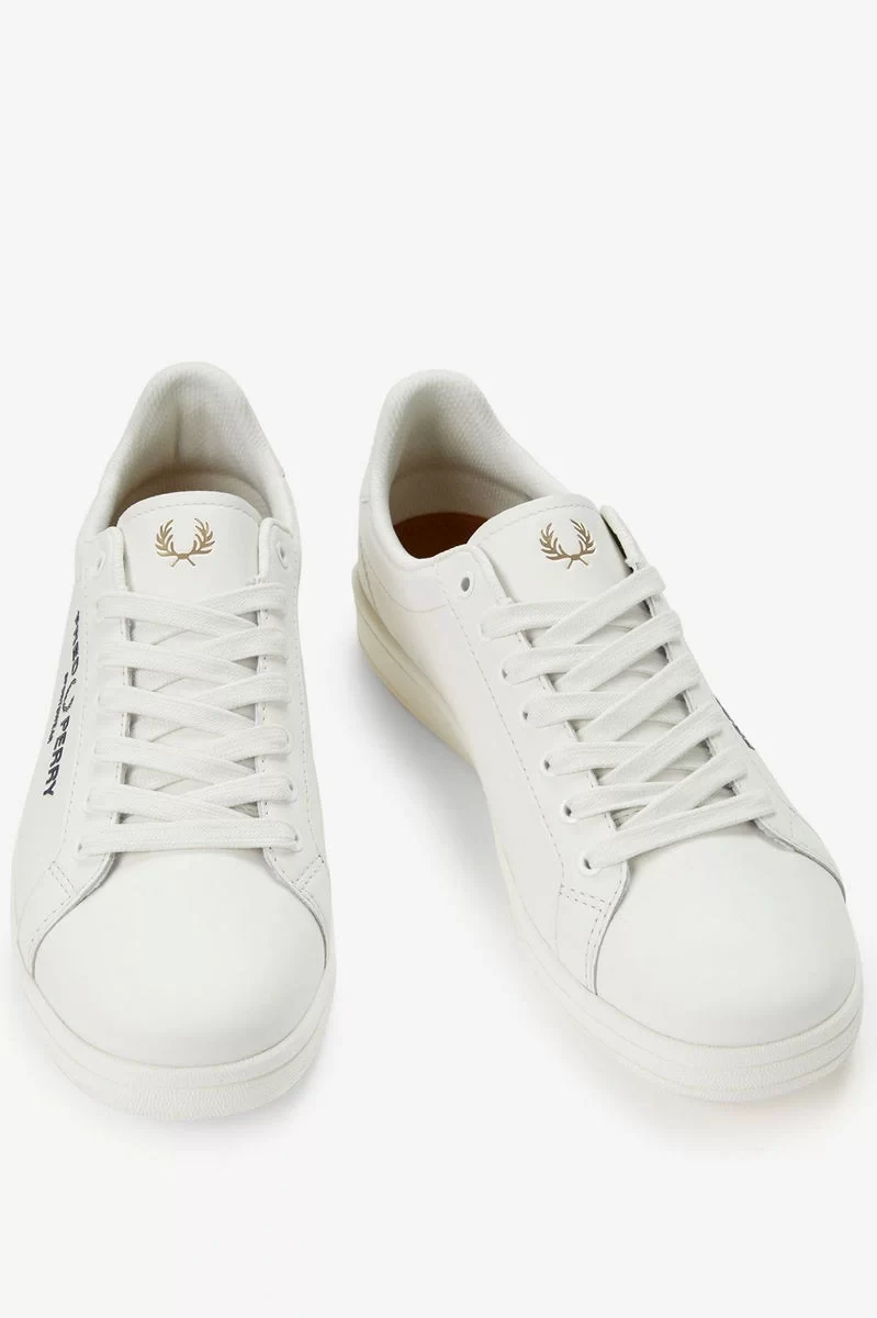 Fred Perry Erkek Beyaz Logo Detaylı Sneaker