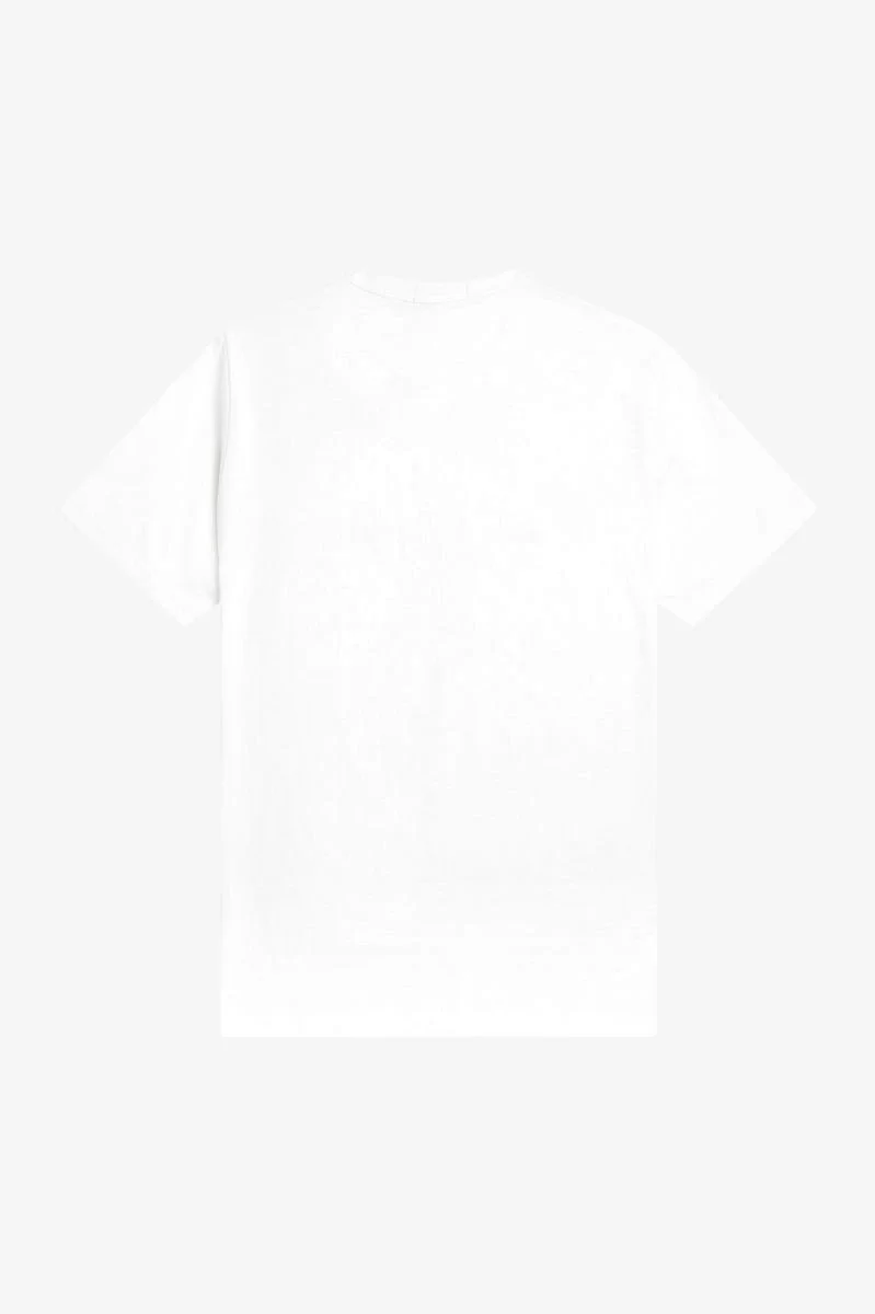Fred Perry Erkek Beyaz Logo Detaylı T-shirt M4580-100