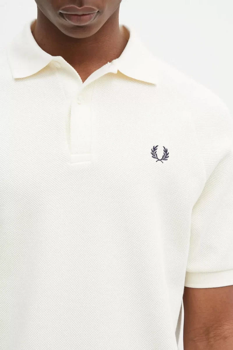 Fred Perry Erkek Ekru Logo Detaylı Polo Yaka T-shirt M9885-560